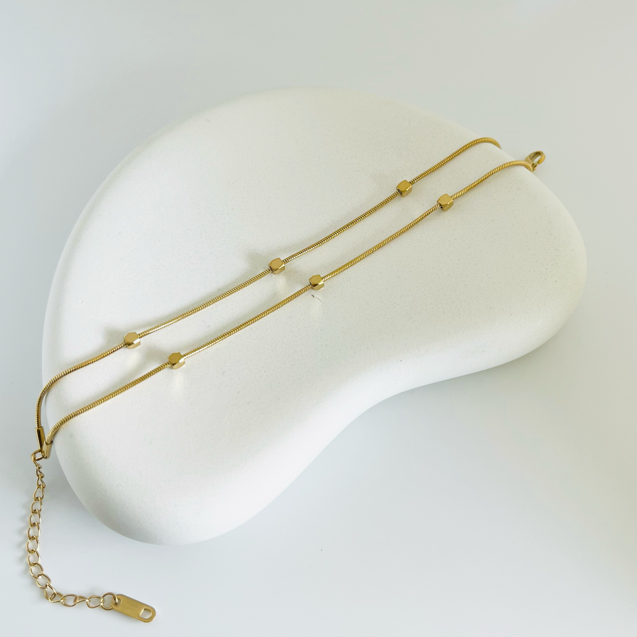 Square Layered Gold Bracelet
