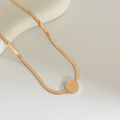Dollar Rose Gold Necklace
