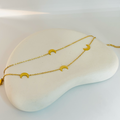 Layered Moon Gold Bracelet