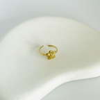 Flower Gold Ring (Adjustable Size)