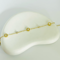 Crystal Dot Gold Bracelet