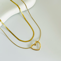 Heart Layered Gold Necklace