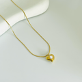 Pearl Heart Gold Necklace