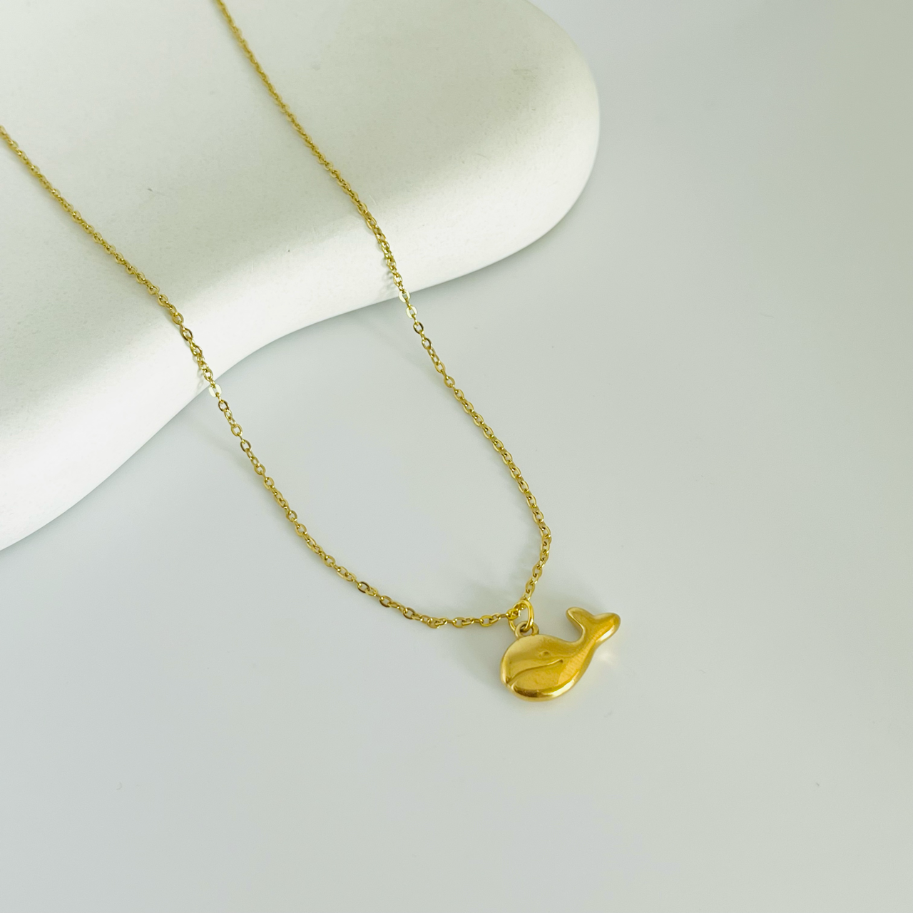 Whale Gold Necklace