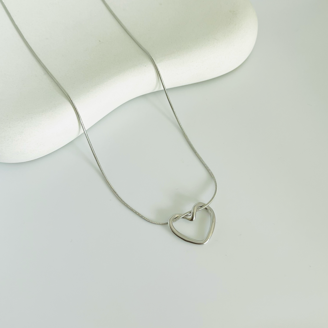 Heart Silver Necklace
