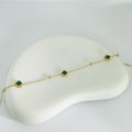 Green Clover Gold Bracelet