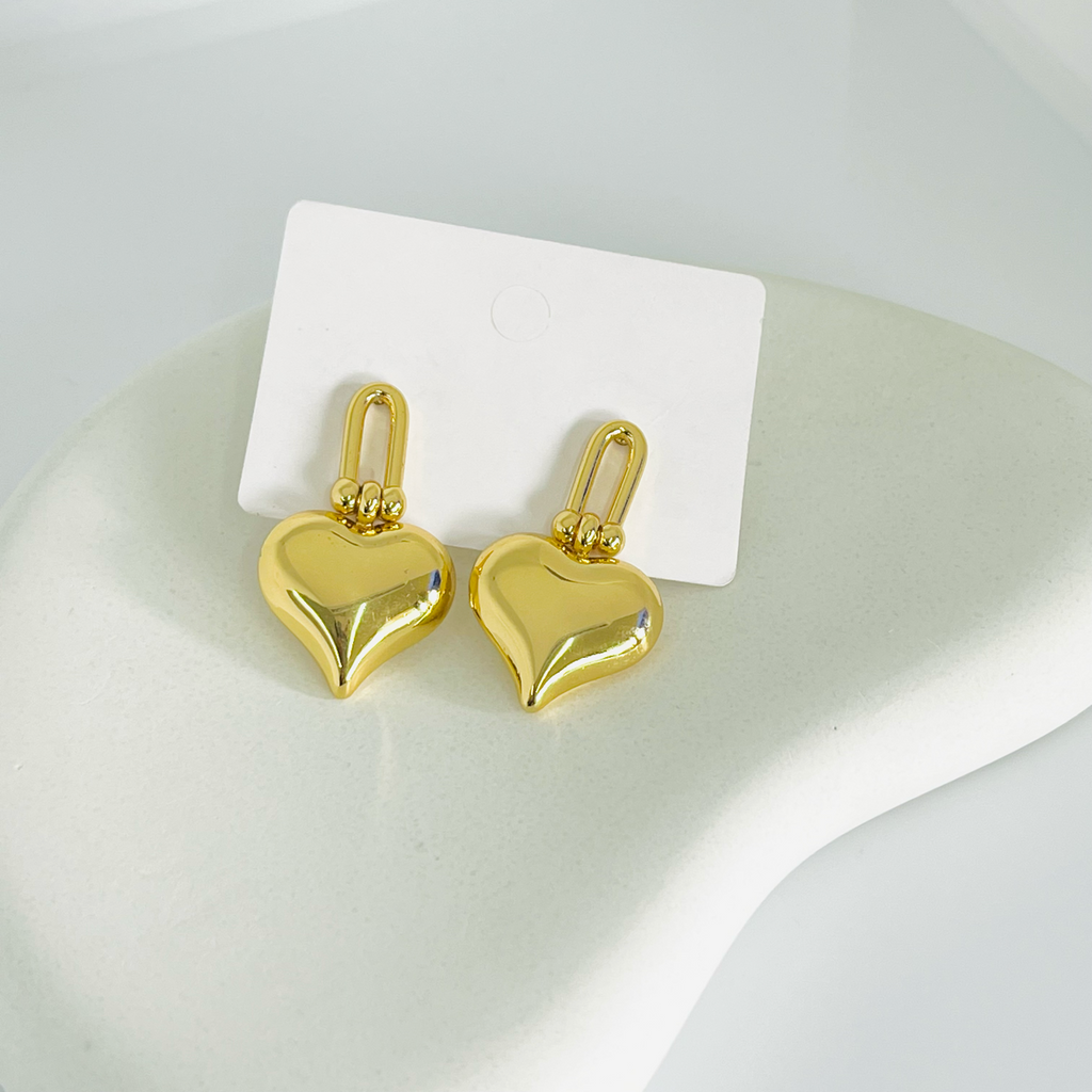 Heart Gold Earrings
