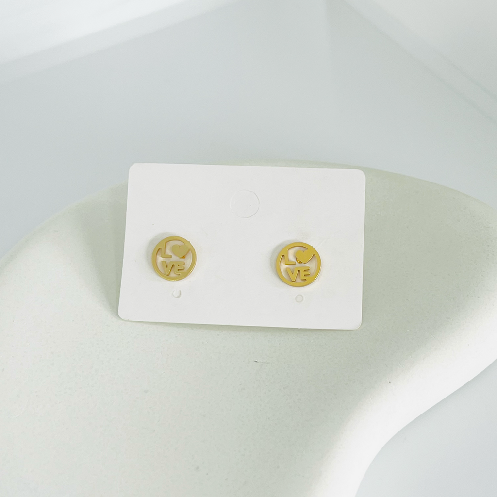 Love Gold Earrings