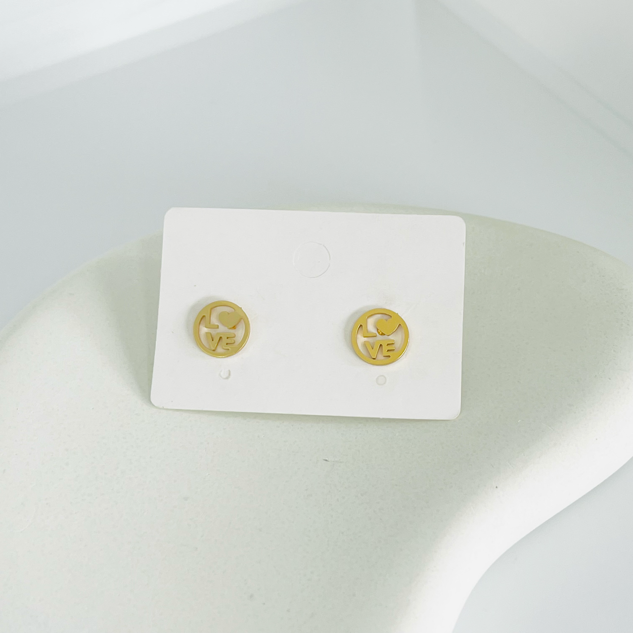 Love Gold Earrings