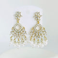 White Stone Jhumkas