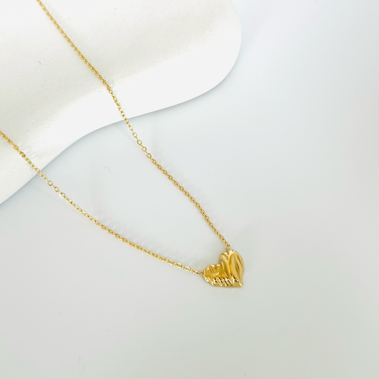 Molten Heart Gold Necklace