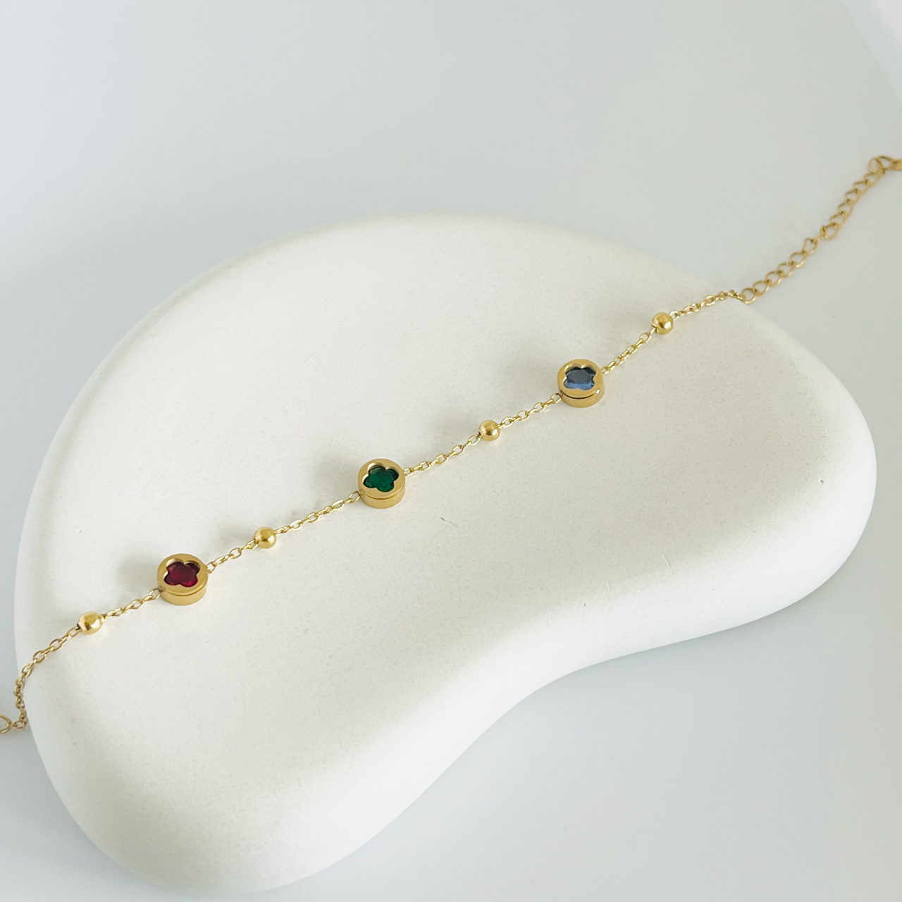 Multi Clover Gold Bracelet
