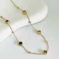 Multi Color Clover Necklace