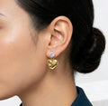 Heart Elegance Gold Earrings