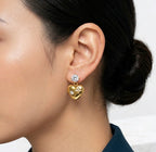 Heart Elegance Gold Earrings