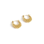 Ripple Hoop Earrings