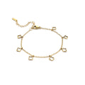 Clover Hanging Gold Bracelet