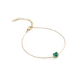 Green Stone Gold Bracelet