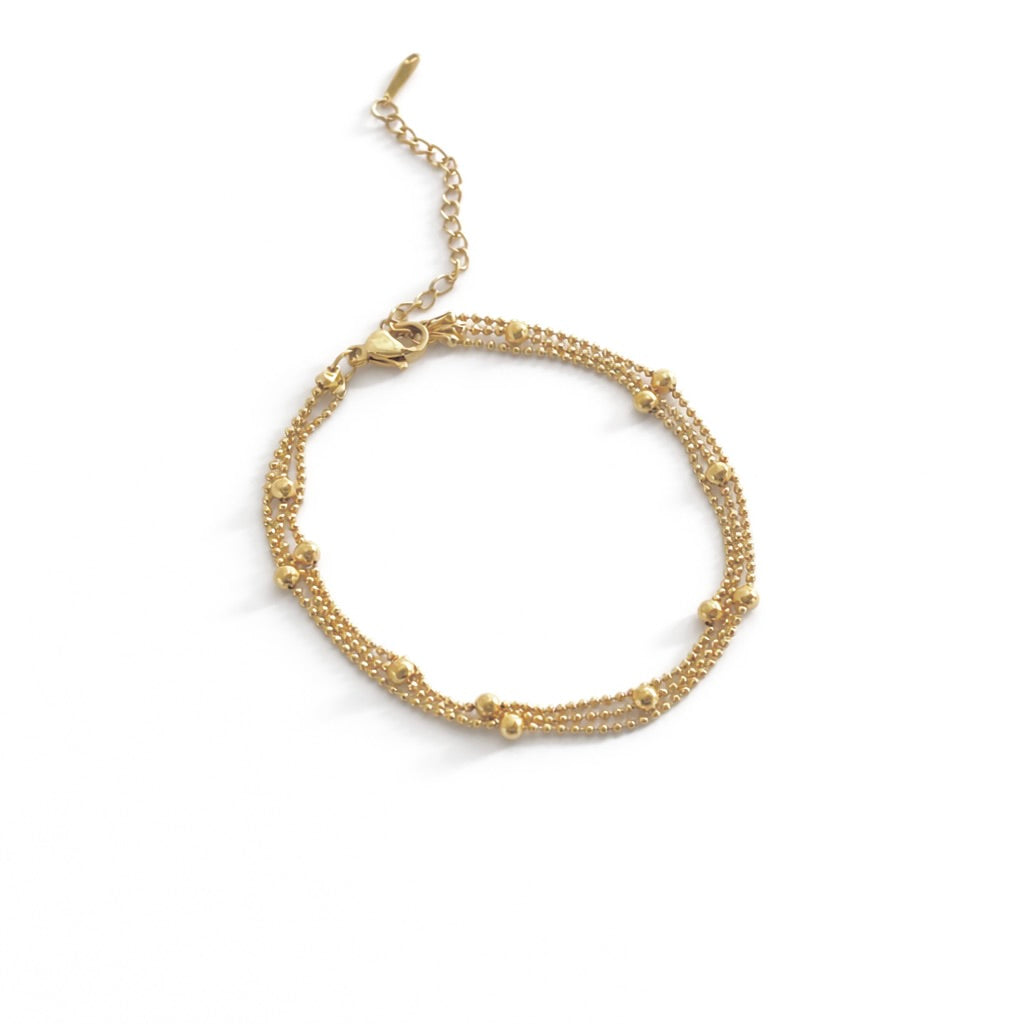 Layered Fancy Ball Bracelet