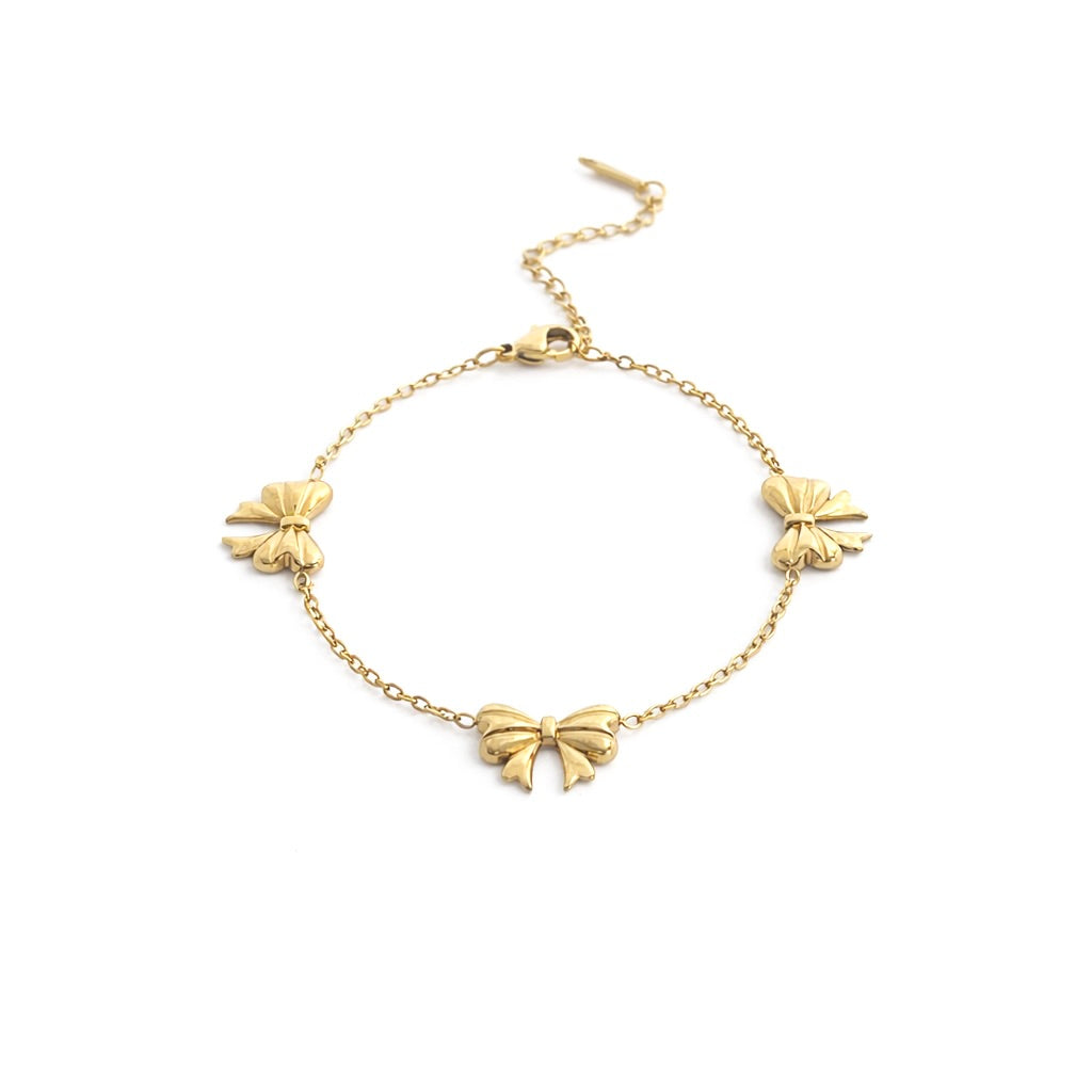 Bow Tie Gold Bracelet
