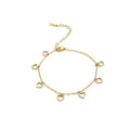 Heart Hang Gold Bracelet