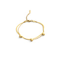 Three Heart Gold Bracelet