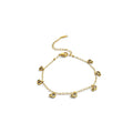 Double Heart Gold Bracelet