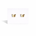 Double Butterfly Gold Earrings