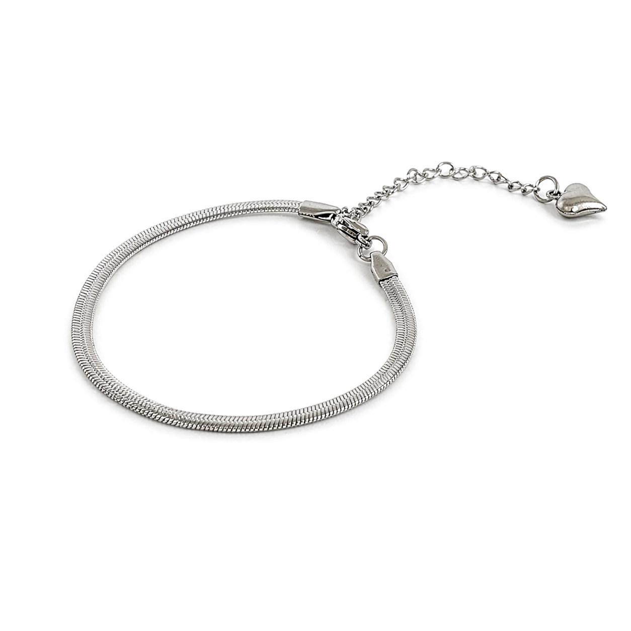 Snake Chain Silver Bracelet