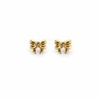 Bow Gold Earrings