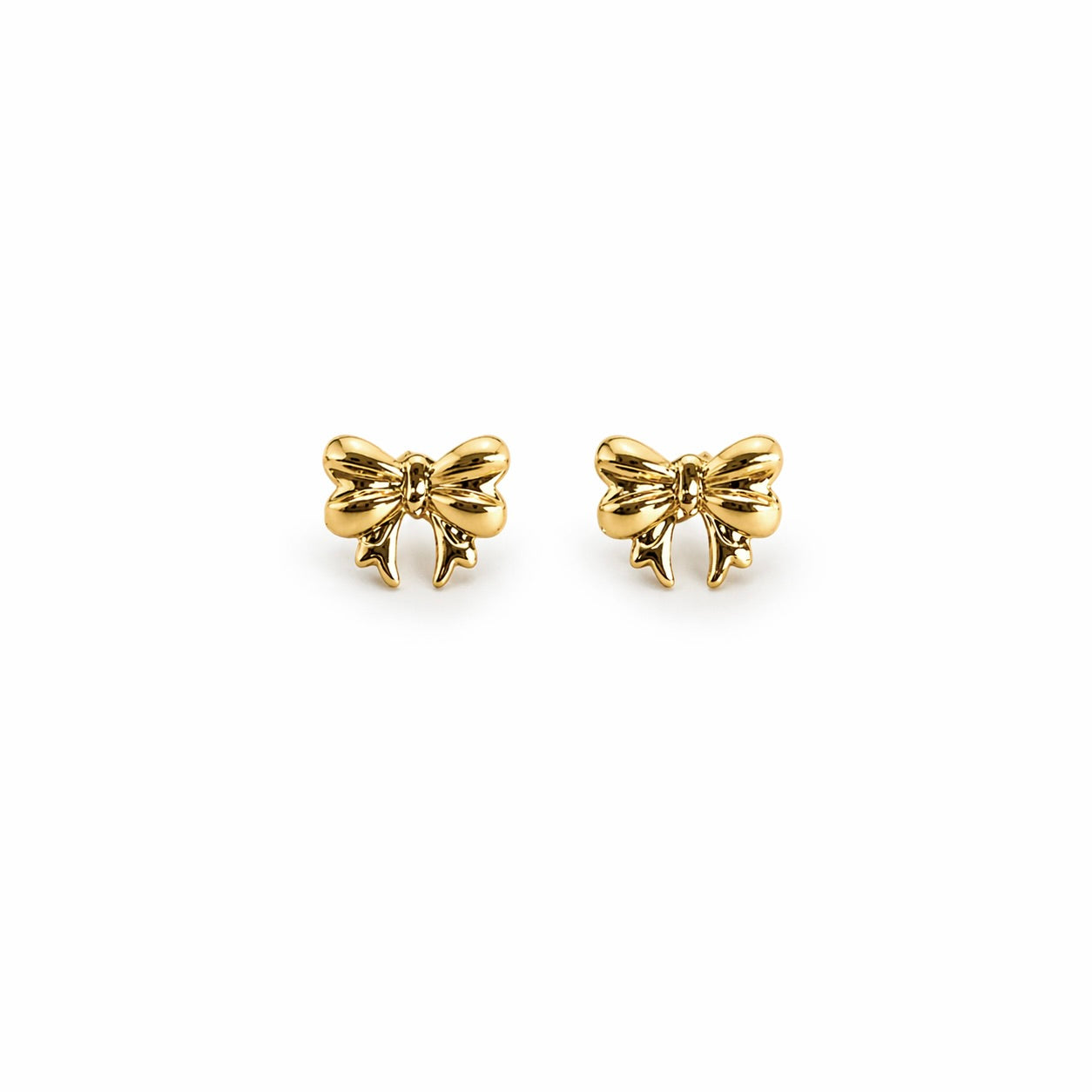 Bow Gold Earrings