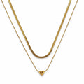 Heart Layered Gold Necklace