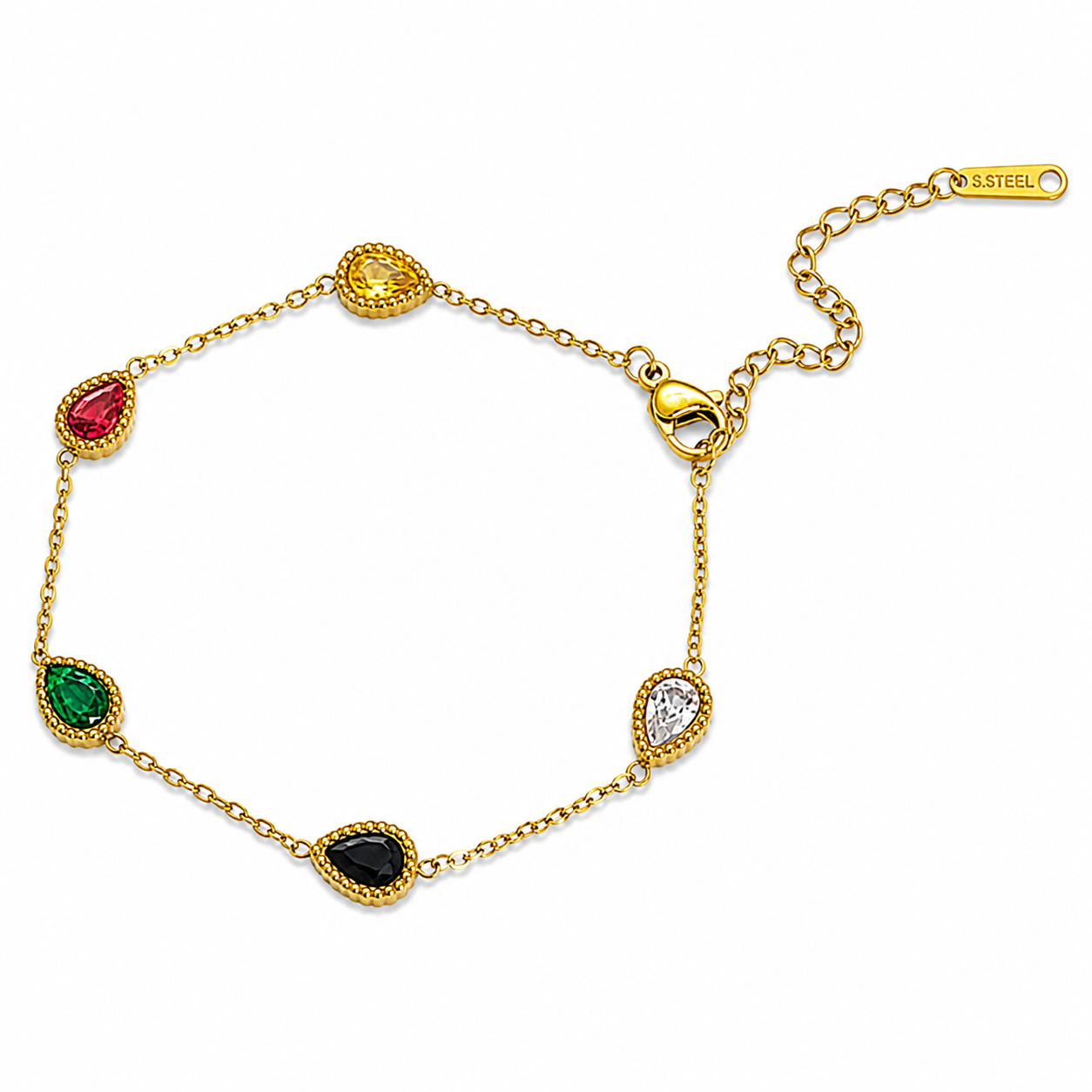 Drop Multi Gold Bracelet