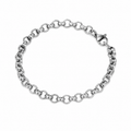 Round Link Silver Bracelet