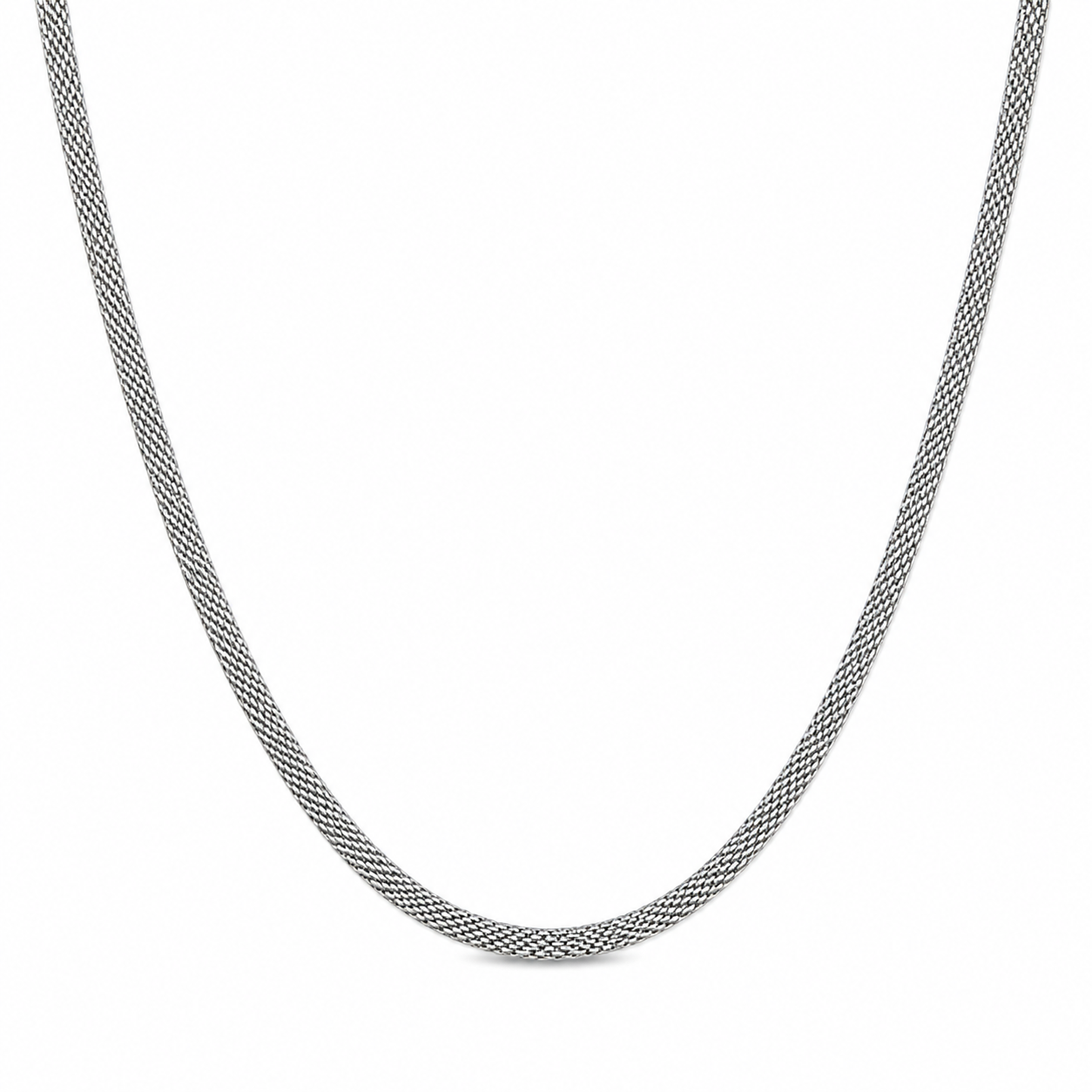 Wheat Chain Silver Necklace