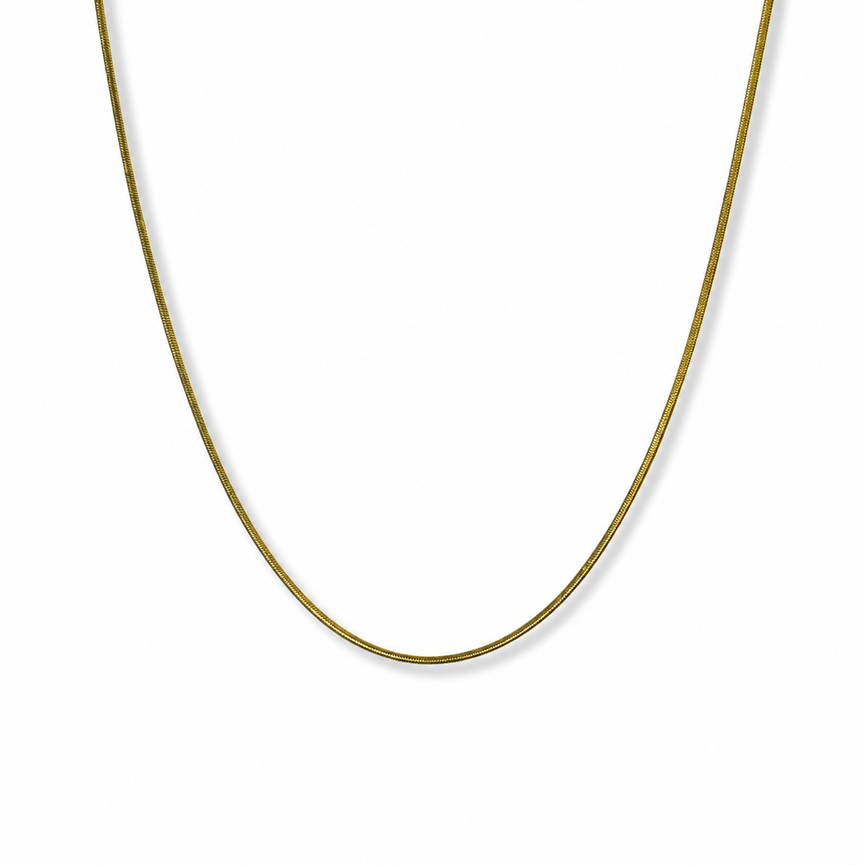 Thin Snake Chain Gold Necklace