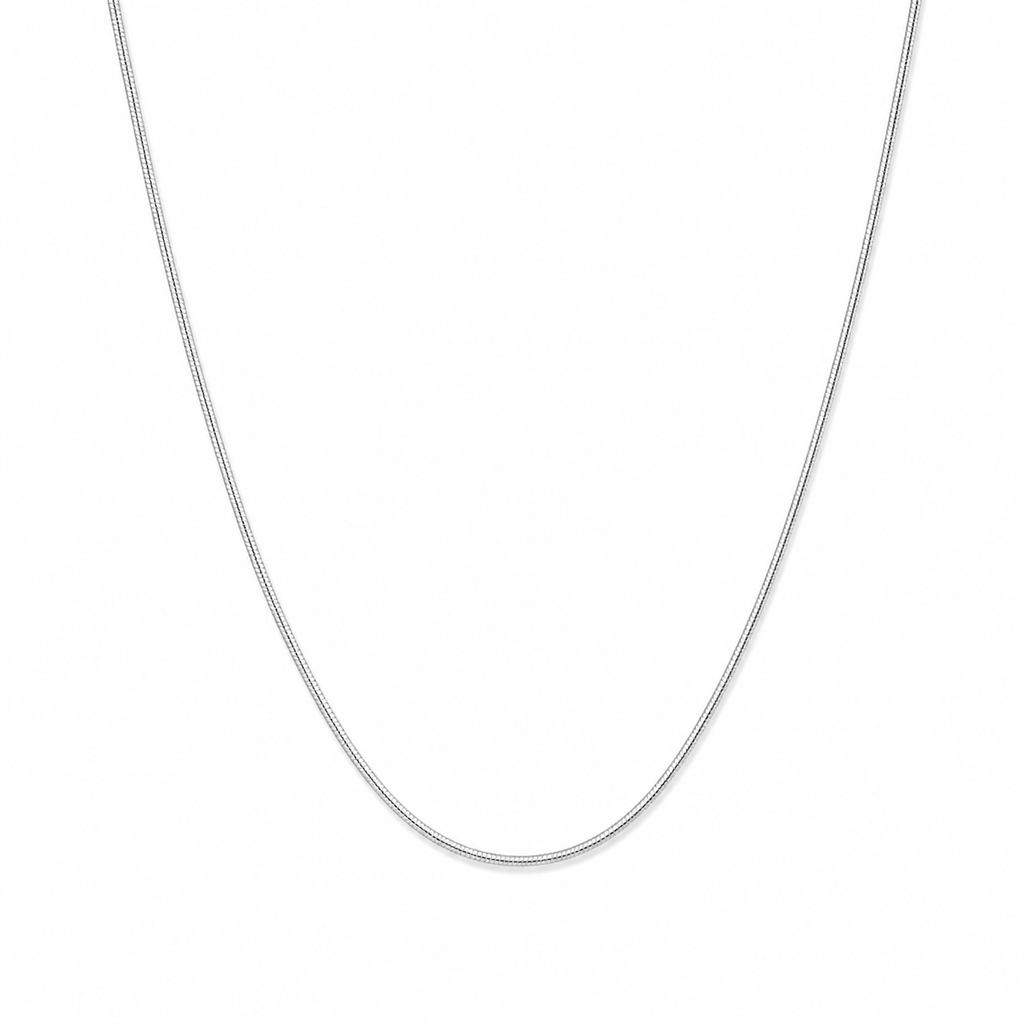 Plain Silver Necklace