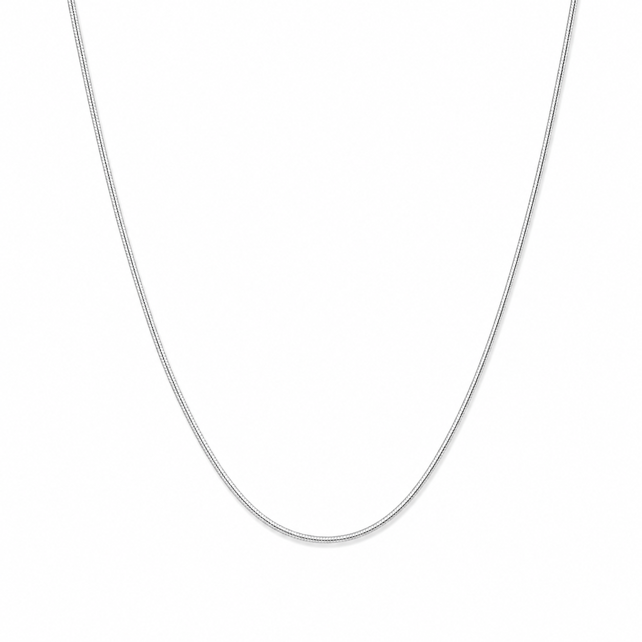 Plain Silver Necklace