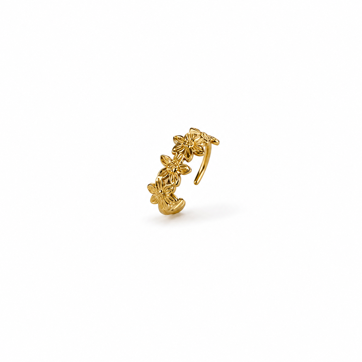 Daisy Gold Ring (Adjustable Size)