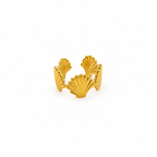 Shell Gold Ring (Adjustable Size)