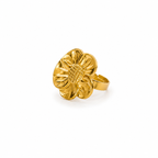 Floral Gold Ring (Adjustable Size)
