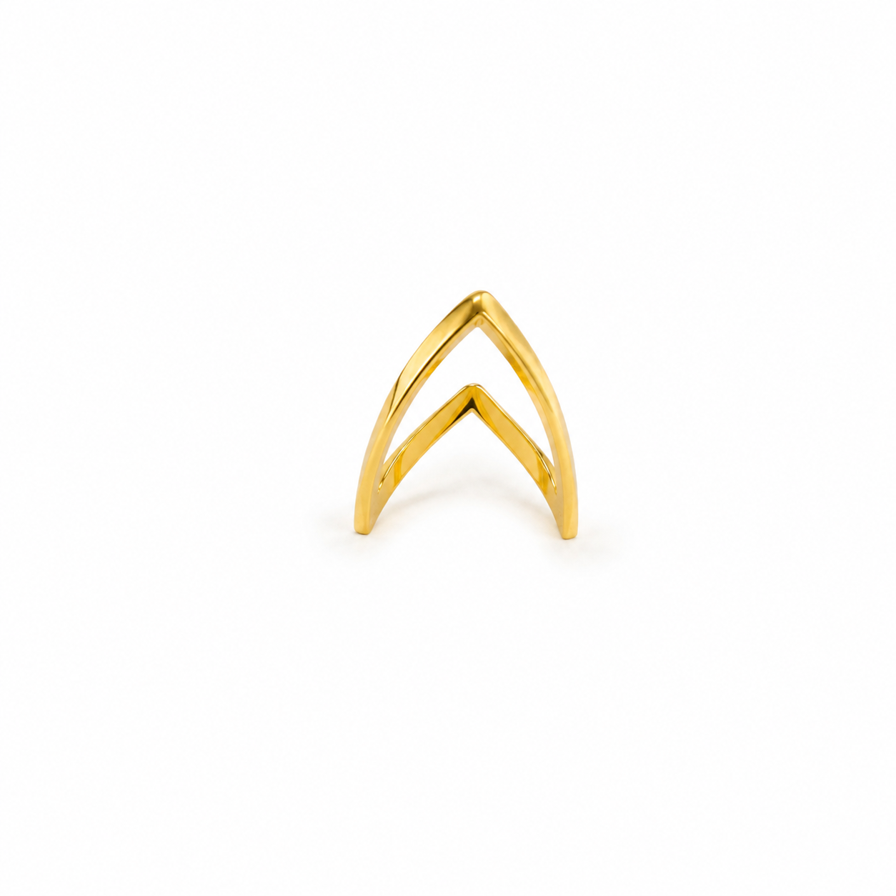 Viral V Gold Ring