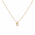 Turtle Stone Gold Necklace
