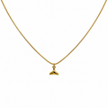 Dolphin Tail Gold Necklace
