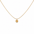 Double Side Daisy Gold Necklace