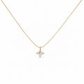 White Stone Gold Necklace