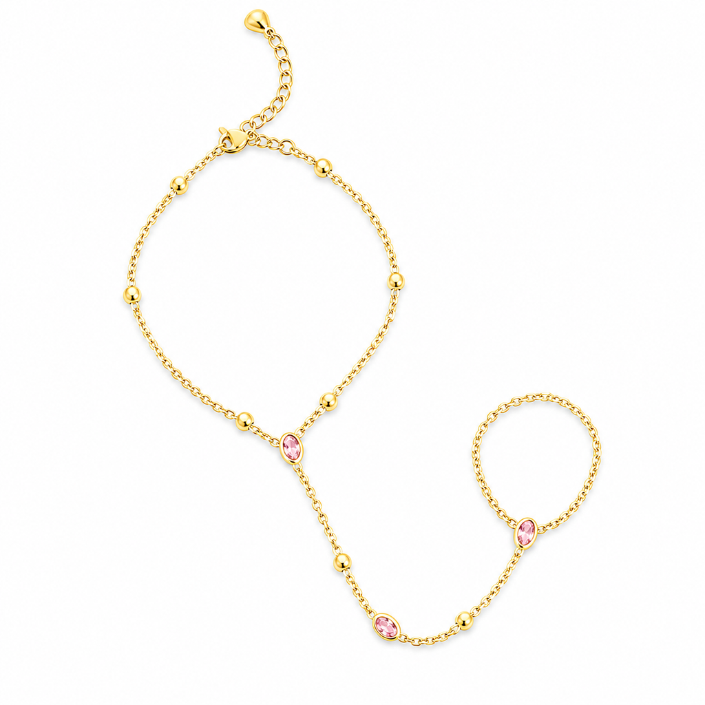 Minimalist Oval Hand Chain