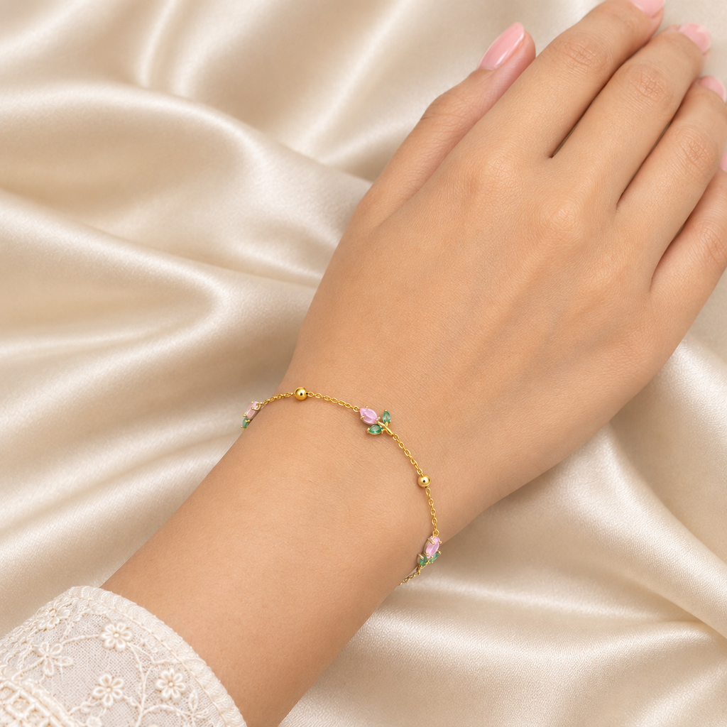 Light Pink Tulip Bracelet
