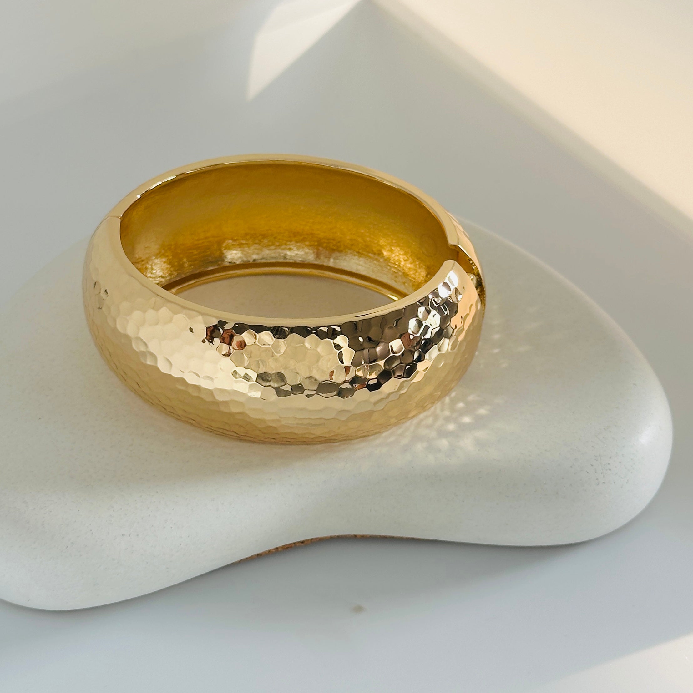 Rebel Kid Inspired Gold Bangle Bracelet (Free Size)