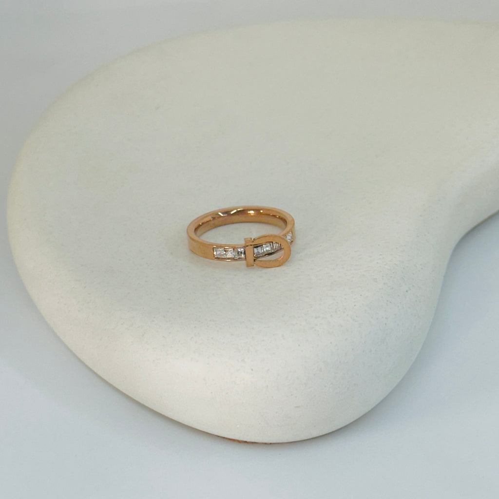 Uni rosegold ring